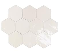 Плитка Wow Zellige Hexa White 10.8x12.4 см, поверхность глянец