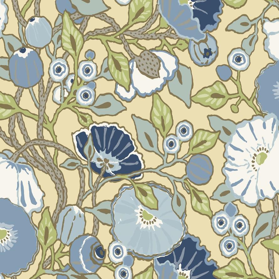 York Greenhouse Go8311 Vincent Poppies 8.22м x 0.68см поверхность матовая