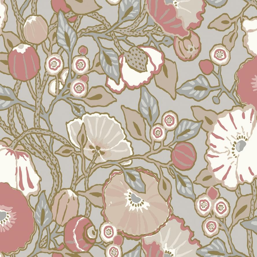 York Greenhouse Go8314 Vincent Poppies 8.22м x 0.68см поверхность матовая