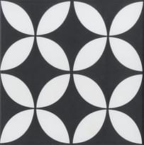 Плитка Yurtbay Stamp Black 20x20 см, поверхность матовая