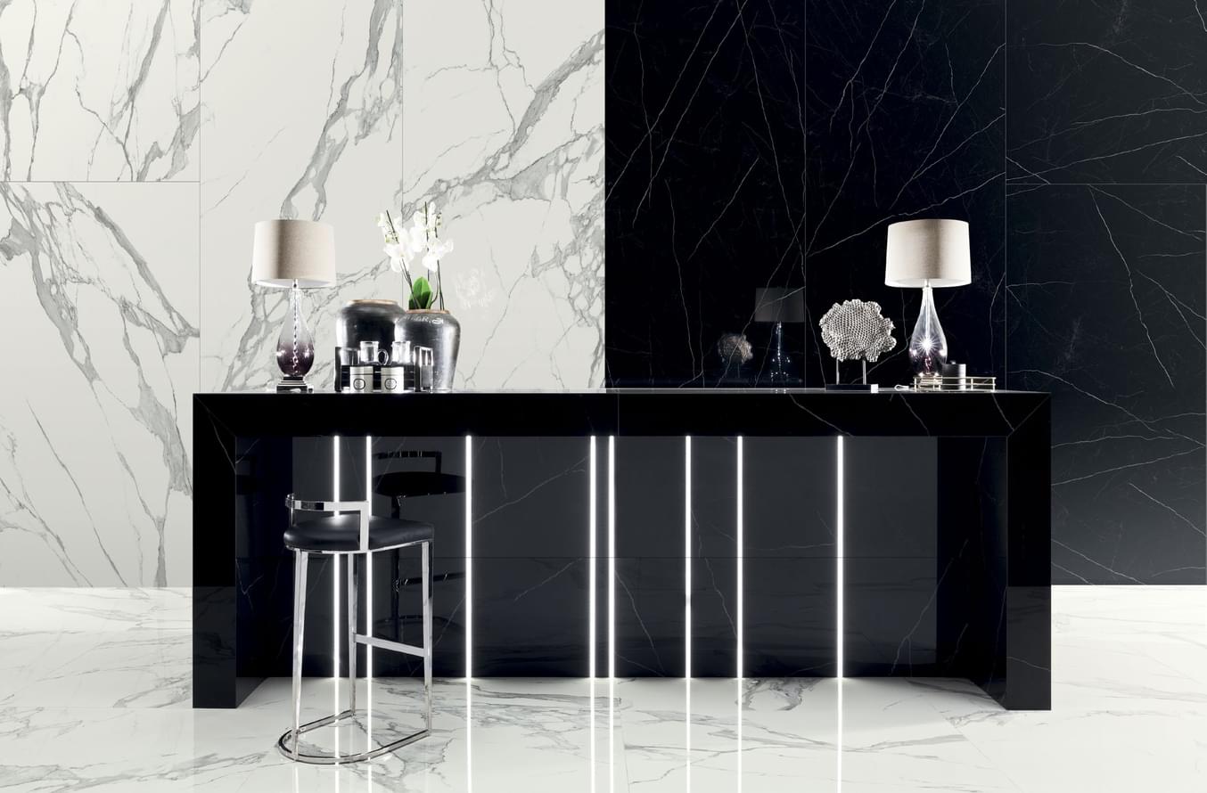 керамогранит фабрики Zien коллекция Specchio Carrara