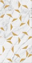 Плитка Березакерамика Marble Gold Декор 30x60 см, поверхность матовая, рельефная