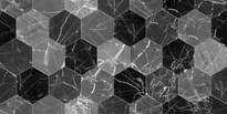 Плитка Березакерамика Дайкири Декор 1 Черный 30x60 см, поверхность глянец