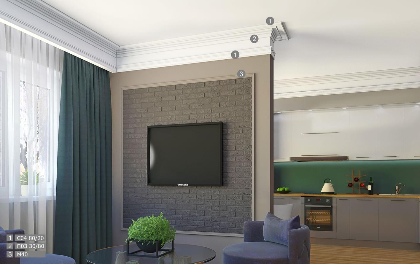 лепнина фабрики Де-Багет коллекция Карнизы