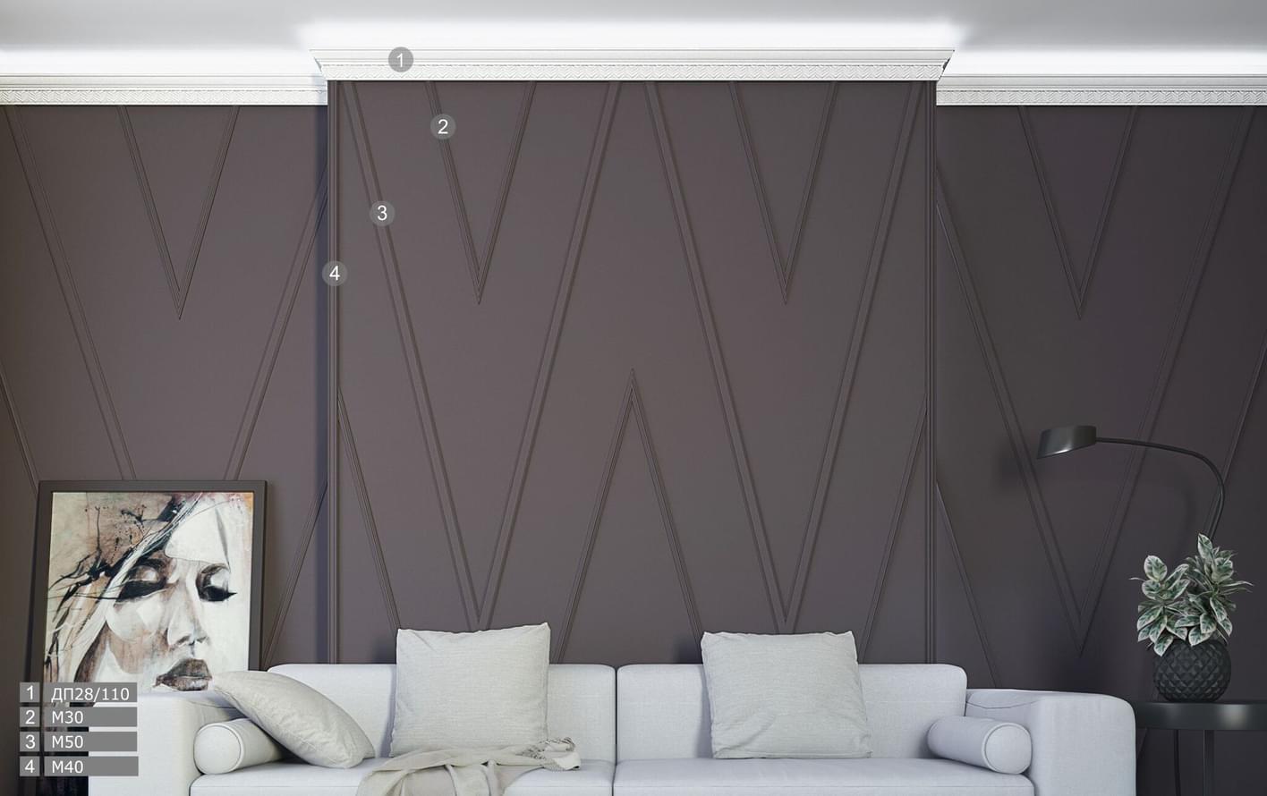 лепнина фабрики Де-Багет коллекция Карнизы