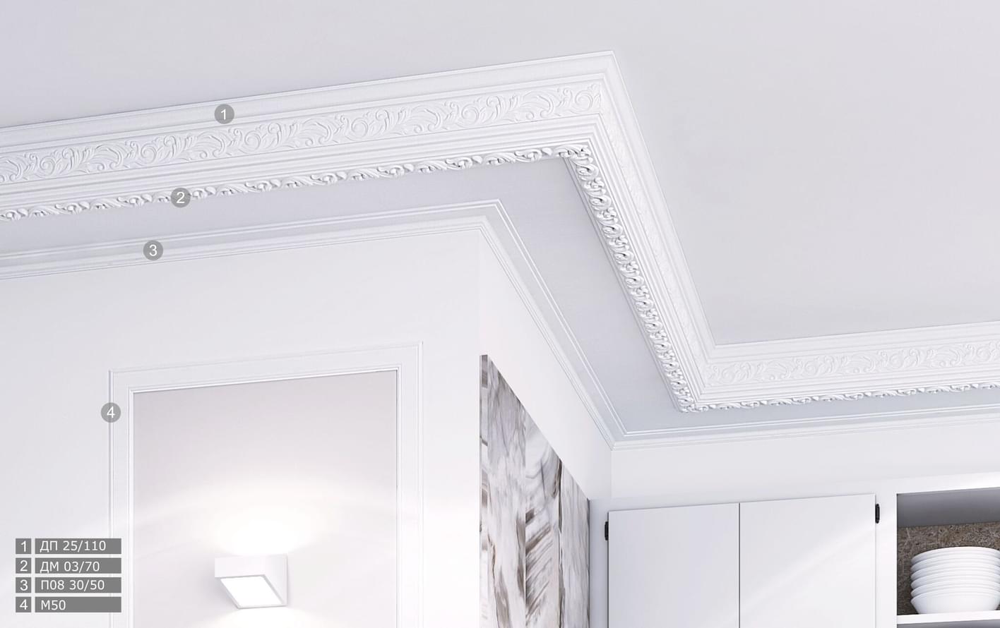 лепнина фабрики Де-Багет коллекция Карнизы