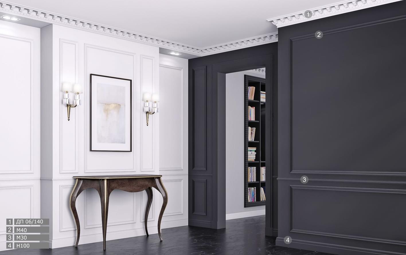 лепнина фабрики Де-Багет коллекция Молдинги