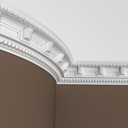 Европласт Карнизы Карниз 1.50.169 Гибкий 200x9.9x9.6 см поверхность 