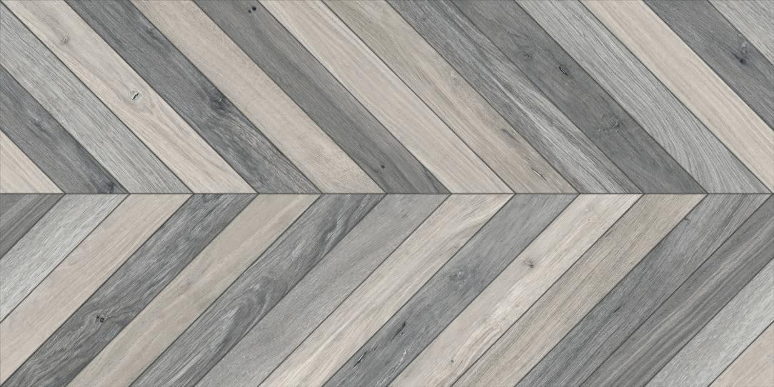 Плитка КП Porcelain Alder Decor Gray Rustic 60x120 см, поверхность полированная