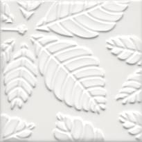 Плитка Керама Марацци Агдаль Декор 1 Белый Матовый Структура 15x15 см, поверхность матовая, рельефная