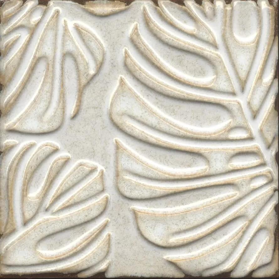 Плитка Керама Марацци Агдаль Декор 2 Бежевый Светлый Глянцевый Структура 15x15 см, поверхность глянец, рельефная