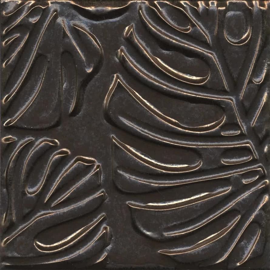 Плитка Керама Марацци Агдаль Декор 2 Металл Матовый Структура 15x15 см, поверхность матовая, рельефная