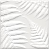 Плитка Керама Марацци Агдаль Декор 3 Белый Матовый Структура 15x15 см, поверхность матовая, рельефная