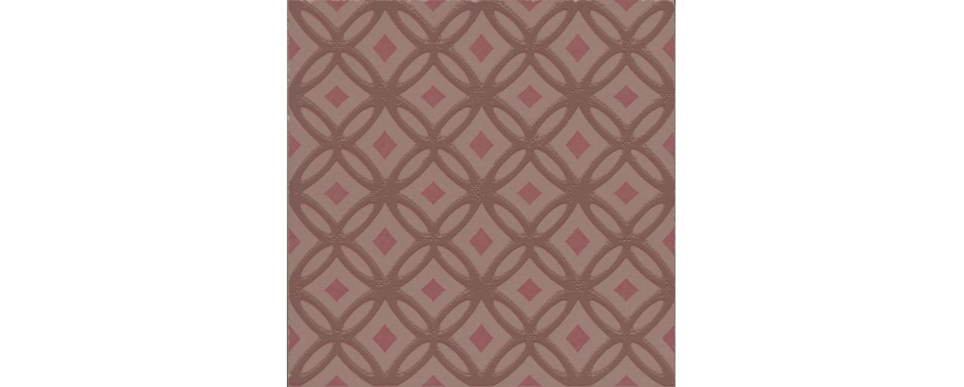 Керама Марацци Агуста Декор 1 Розовый Матовый 9.8x9.8