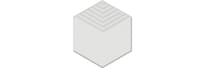 Плитка Керама Марацци Агуста Декор Белый Матовый 6x5.2 см, поверхность матовая