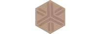 Плитка Керама Марацци Агуста Декор Оранжевый Матовый 6x5.2 см, поверхность матовая