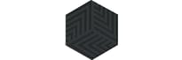 Плитка Керама Марацци Агуста Декор Черный Матовый 6x5.2 см, поверхность матовая
