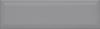 Плитка Керама Марацци Аккорд Серый Тёмный Грань 8.5x28.5 см, поверхность глянец