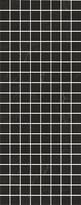 Плитка Керама Марацци Алькала Декор Черный Мозаичный 20x50 см, поверхность глянец