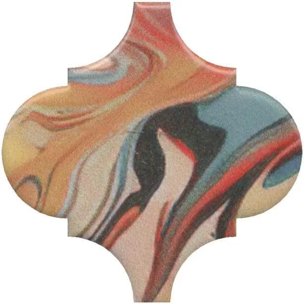 Керама Марацци Арабески Венеция Декор Красный Матовый 6.5x6.5