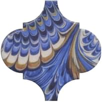 Плитка Керама Марацци Арабески Венеция Декор Синий Матовый 6.5x6.5 см, поверхность матовая
