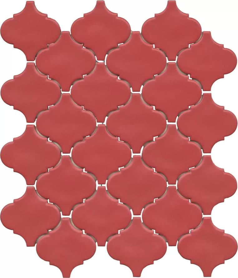 Плитка Керама Марацци Арабески Марокко Красный Матовый 30x26 см, поверхность матовая