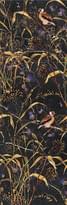 Плитка Керама Марацци Астория Декор Птицы Черный Обрезной 25x75 см, поверхность глянец