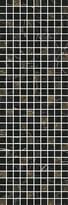 Плитка Керама Марацци Астория Декор Черный Мозаичный 25x75 см, поверхность глянец