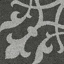 Плитка Керама Марацци Багатти Белый Чёрный Обрезной 80x80 см, поверхность матовая, рельефная