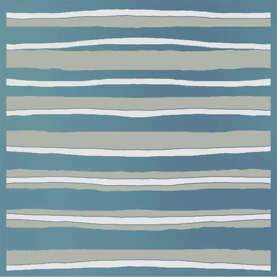 Плитка Керама Марацци Бахия Декор 3 Бирюзовый Глянцевый 9.8x9.8 см, поверхность глянец, рельефная