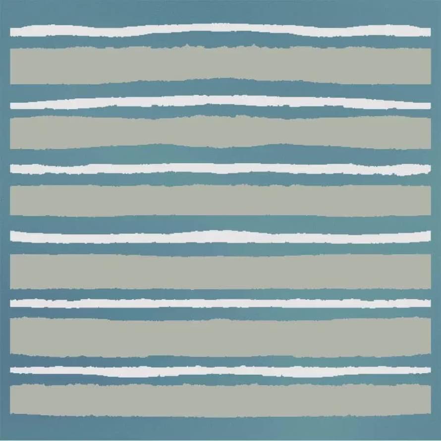 Плитка Керама Марацци Бахия Декор 4 Бирюзовый Глянцевый 9.8x9.8 см, поверхность глянец, рельефная