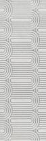 Плитка Керама Марацци Безана Декор Серый Светлый Обрезной 25x75 см, поверхность матовая
