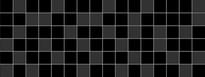 Плитка Керама Марацци Бельканто Декор Мозаичный Черный 15x40 см, поверхность матовая