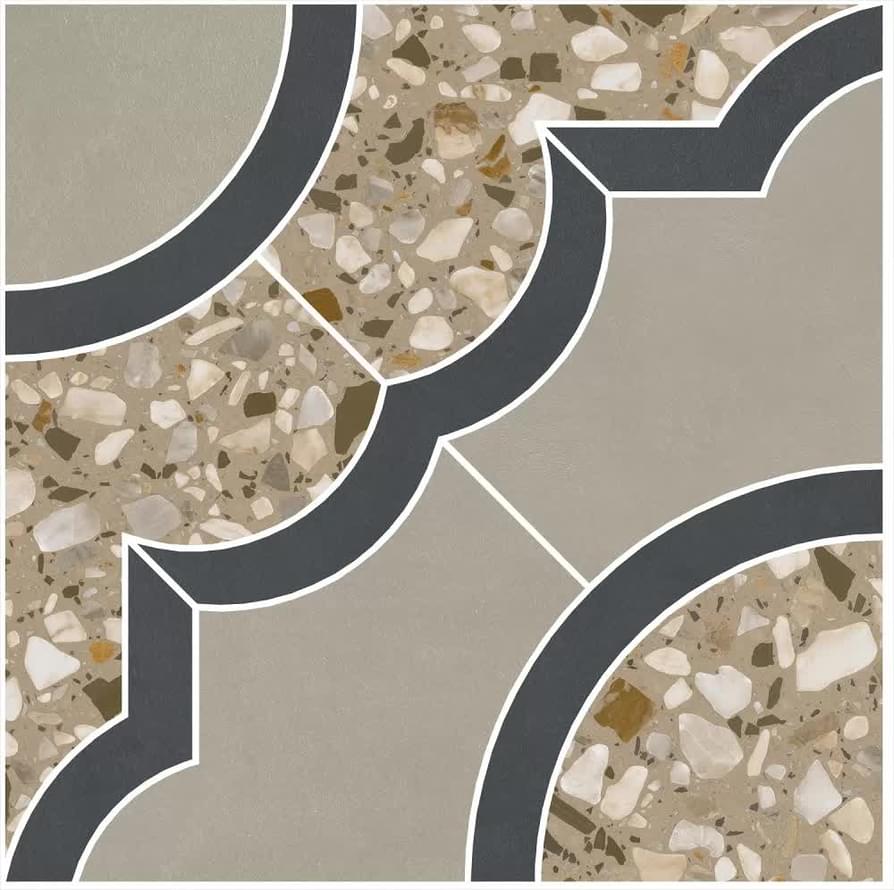 Плитка Керама Марацци Бричиола Декор 2 Наборный 30x30 см, поверхность полированная, рельефная