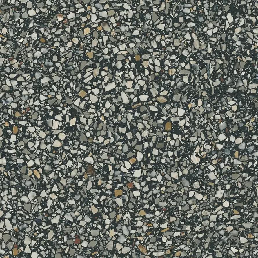 Плитка Керама Марацци Бричиола Чёрный Лаппатированный Обрезной 60x60 см, поверхность полированная