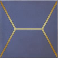 Плитка Керама Марацци Витраж Декор Синий 15x15 см, поверхность глянец