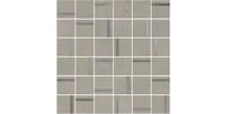 Плитка Керама Марацци Гварди Декор 2 Мозаичный Серый Светлый Матовый Обрезной 30x30 см, поверхность матовая