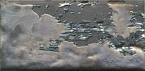 Плитка Керама Марацци Граффити Декор Металл Серый Темный 9.9x20 см, поверхность матовая