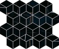 Плитка Керама Марацци Греппи Декор Черный Мозаичный 37.5x45 см, поверхность глянец
