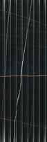 Плитка Керама Марацци Греппи Черный Структура Обрезной 40x120 см, поверхность глянец, рельефная
