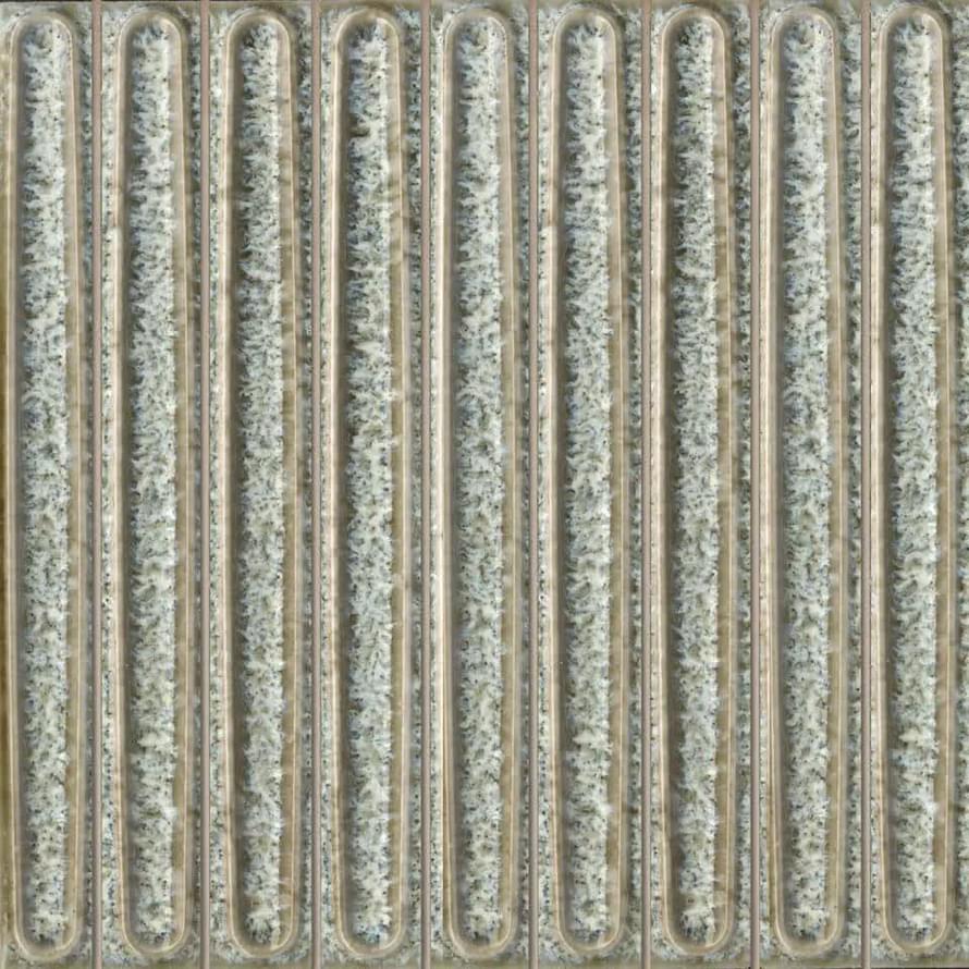 Плитка Керама Марацци Далия Декор Чипсет Зелёный Светлый Глянцевый 20x20 см, поверхность глянец, рельефная