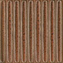 Плитка Керама Марацци Далия Декор Чипсет Оранжевый Глянцевый 20x20 см, поверхность глянец, рельефная