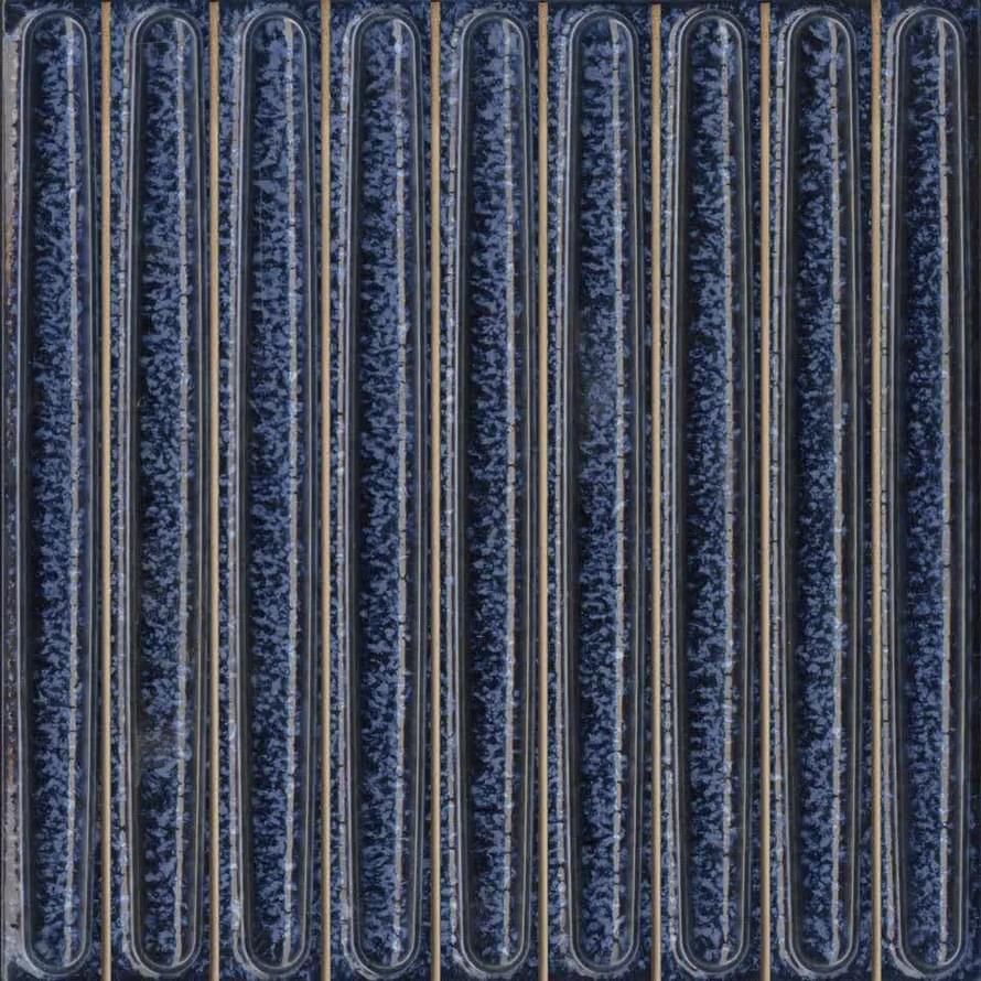 Плитка Керама Марацци Далия Декор Чипсет Синий Глянцевый 20x20 см, поверхность глянец, рельефная