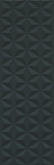 Керама Марацци Диагональ Черный Структура Обрезной 25x75