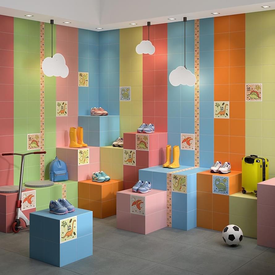 керамика фабрики Керама Марацци коллекция Динозаврики