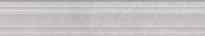 Плитка Керама Марацци Догана Бордюр Багет Серый Светлый Матовый Обрезной 7.3x40 см, поверхность матовая