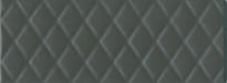 Плитка Керама Марацци Зимний Сад Чёрный Структура 15x40 см, поверхность матовая, рельефная
