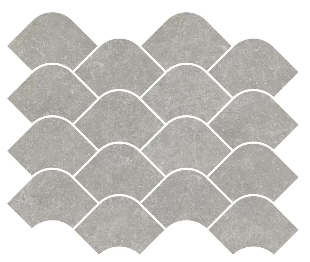 Плитка Керама Марацци Касабланка Декор Наборный Серый Матовый Обрезной 25x30 см, поверхность матовая