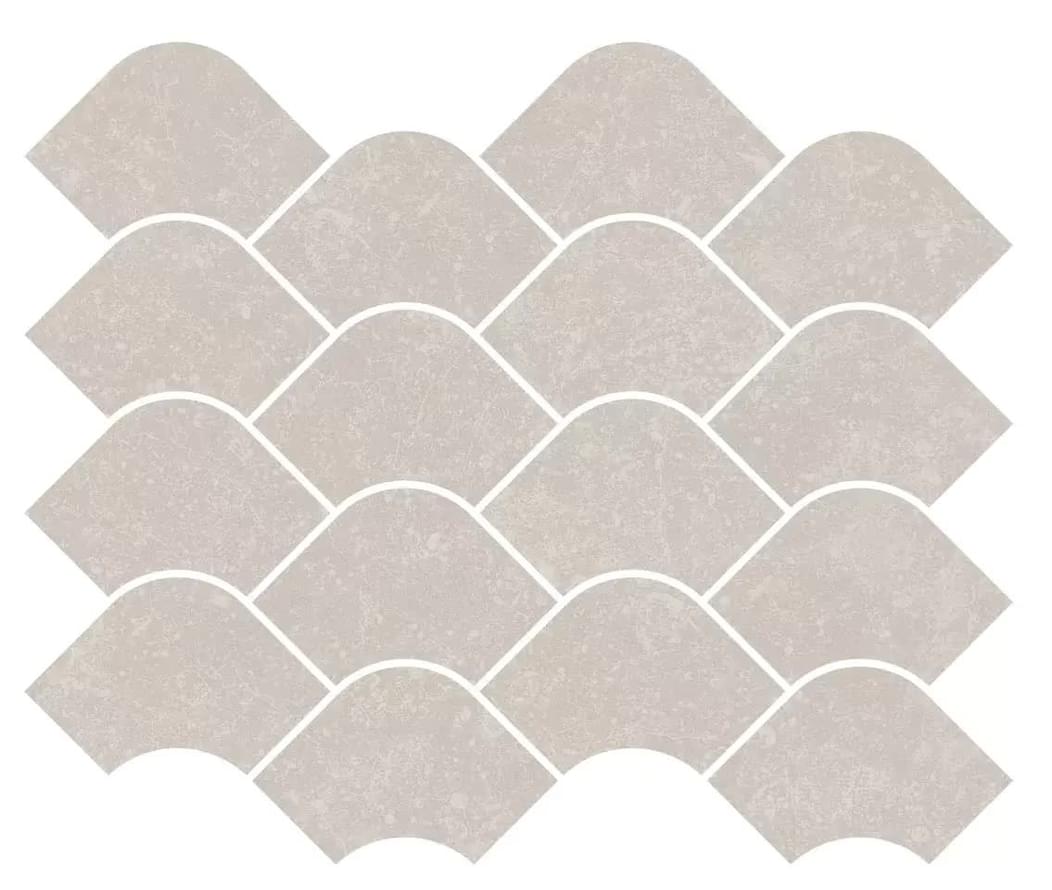 Плитка Керама Марацци Касабланка Декор Наборный Серый Светлый Матовый Обрезной 25x30 см, поверхность матовая