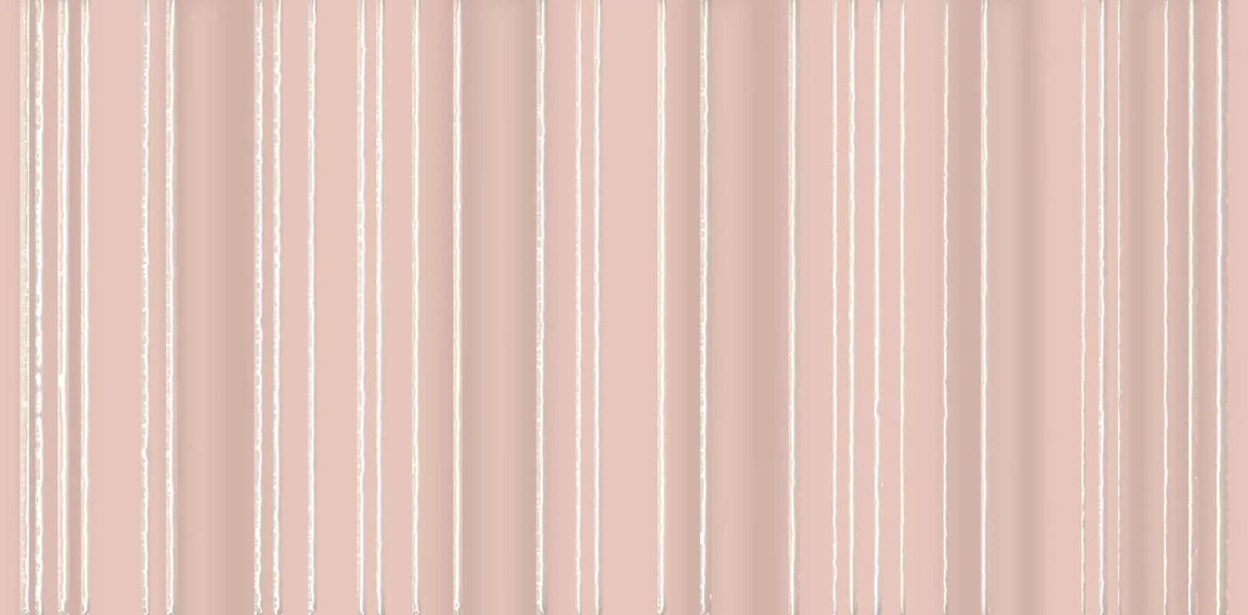 Плитка Керама Марацци Касба Декор Розовый Светлый Структура 7.4x15 см, поверхность матовая, рельефная